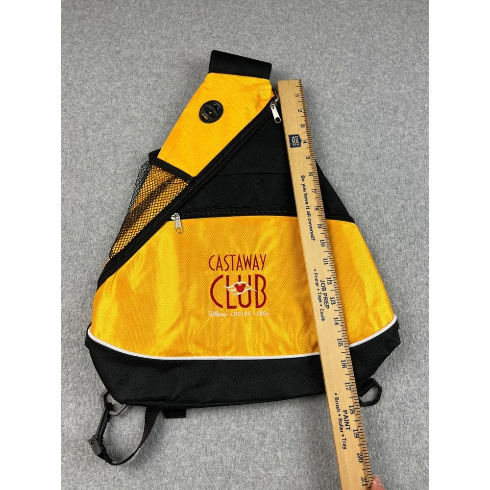 Disney Sling Bag Mens OS Yellow Castaway Club Cruise Line Crossbody Backpack